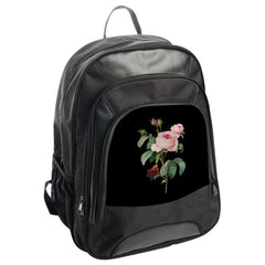 Rose Flower Backpack, Vintage Floral Backpack, Botanical Backpack, Pink Rose Art Print Backpack, Gift for Flower Lovers, Trendy Backpack - Tawshia