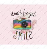 Don't Forget to Smile Colorful Camera Design product