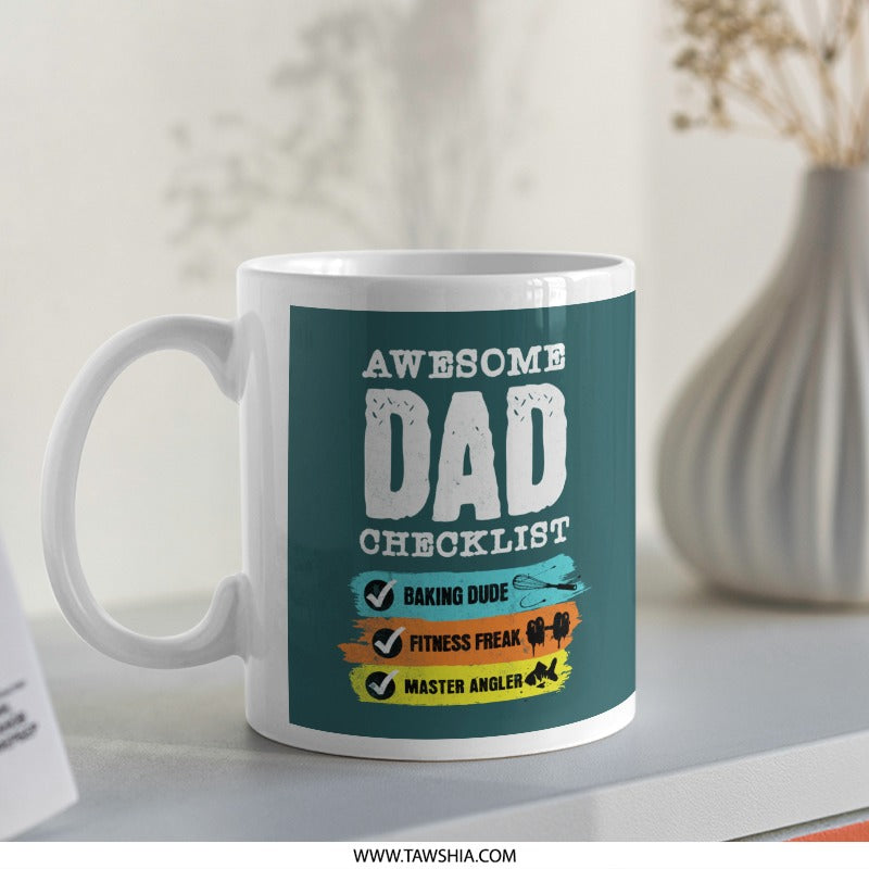 Awesome Dad Checklist Gift Idea for Amazing Dad product