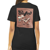 Coffee Themed Graphic T-Shirt Back Printed product