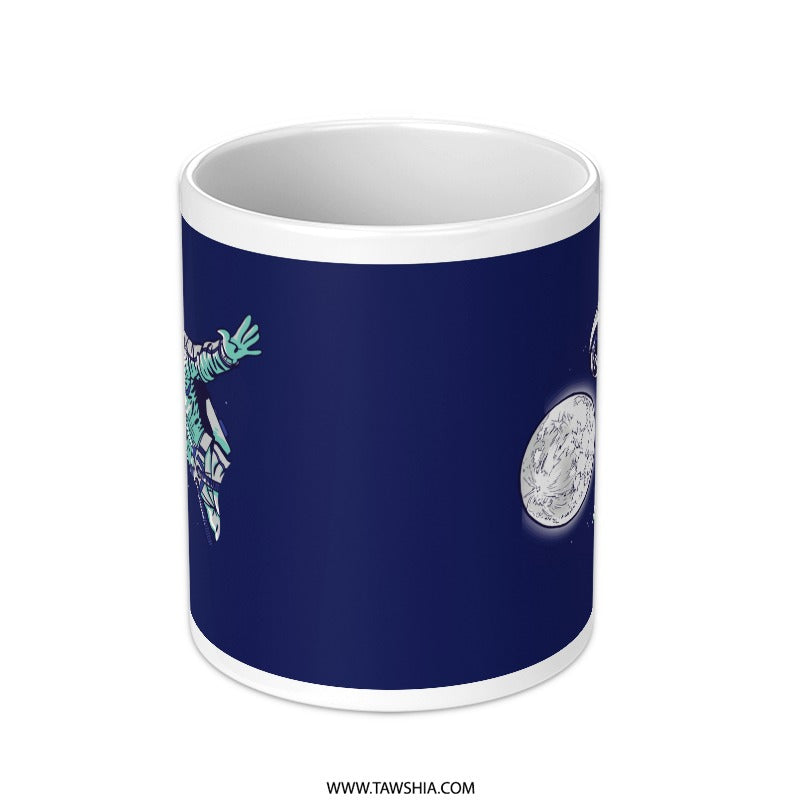 Astronaut Floating in Space Illustration Mug product
