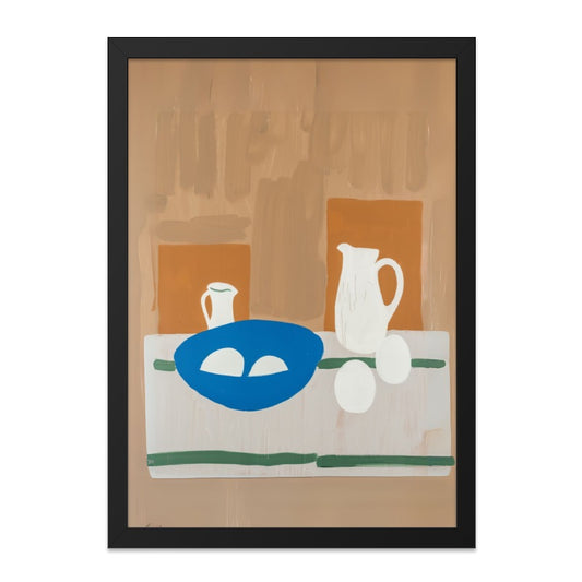 Still Life Wall Art Print, Kitchen Decor, Abstract Painting, Farmhouse Art, Modern Wall Decor, Jug and Bowl Wall Art, Home Decor - Tawshia