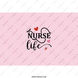 Nurse Life Tumbler, Healthcare Gift, Medical Worker Appreciation, Nurse Tumbler Cup, Heart Design, Unique Nurse Gift Idea - Tawshia