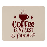 Coffee Is My Best Friend Mouse Pad, Office Decor, Cute Mousepad, Gift Idea, Computer Accessory, Work From Home, Desk Accessory - Tawshia