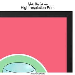 Cute Macaron Stack Wall Art, Kawaii Food Print, Sweet Treat Home Decor, Colorful Kitchen Art, Pastel Dessert Illustration - Tawshia