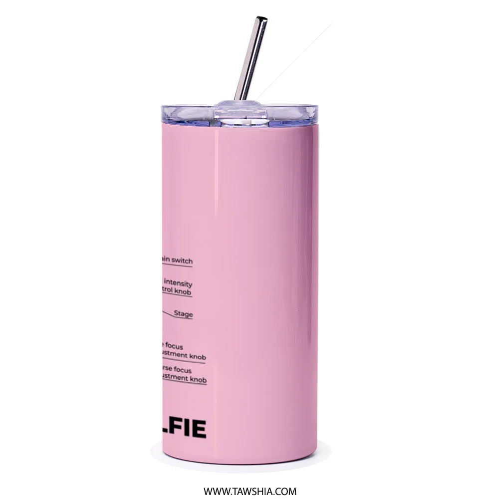 Insulated Pink Tumbler with Straw and Lid Drinkware product type