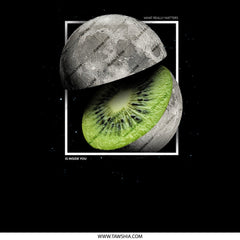 Moon and Kiwi Creative Graphic Art Print product