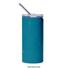 Smiley Face Tumbler, Retro Flower Tumbler, Positive Vibes, Cute Tumbler, Trendy Tumbler, Gift for Her, Stainless Steel Tumbler, Blue Tumbler - Tawshia