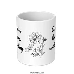 Mother's Love Mug, Growing Love Gift, Mothers Day Present, Mom Coffee Cup, Floral Mug, Mom Birthday Gift, Gift For Mother, Unique Mug - Tawshia