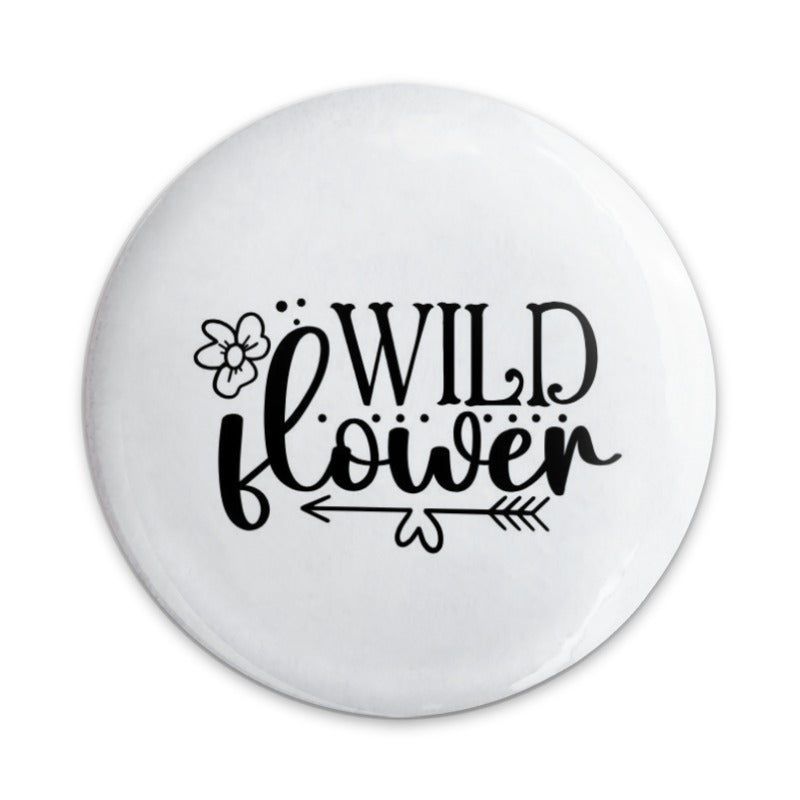 Wildflower Pinback Button, Floral Button, Nature Inspired Button, Trendy Button, Gift Idea, Botanical Pin, Empowering Pinback, Cute Pin - Tawshia