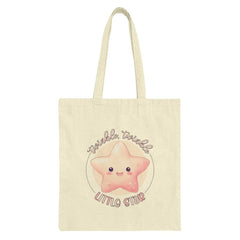 Twinkle Little Star Tote Bag, Cute Star Bag, Nursery Rhyme Bag, Kids Tote, Baby Shower Gift, Book Bag, Shopping Bag, Gift for Her - Tawshia