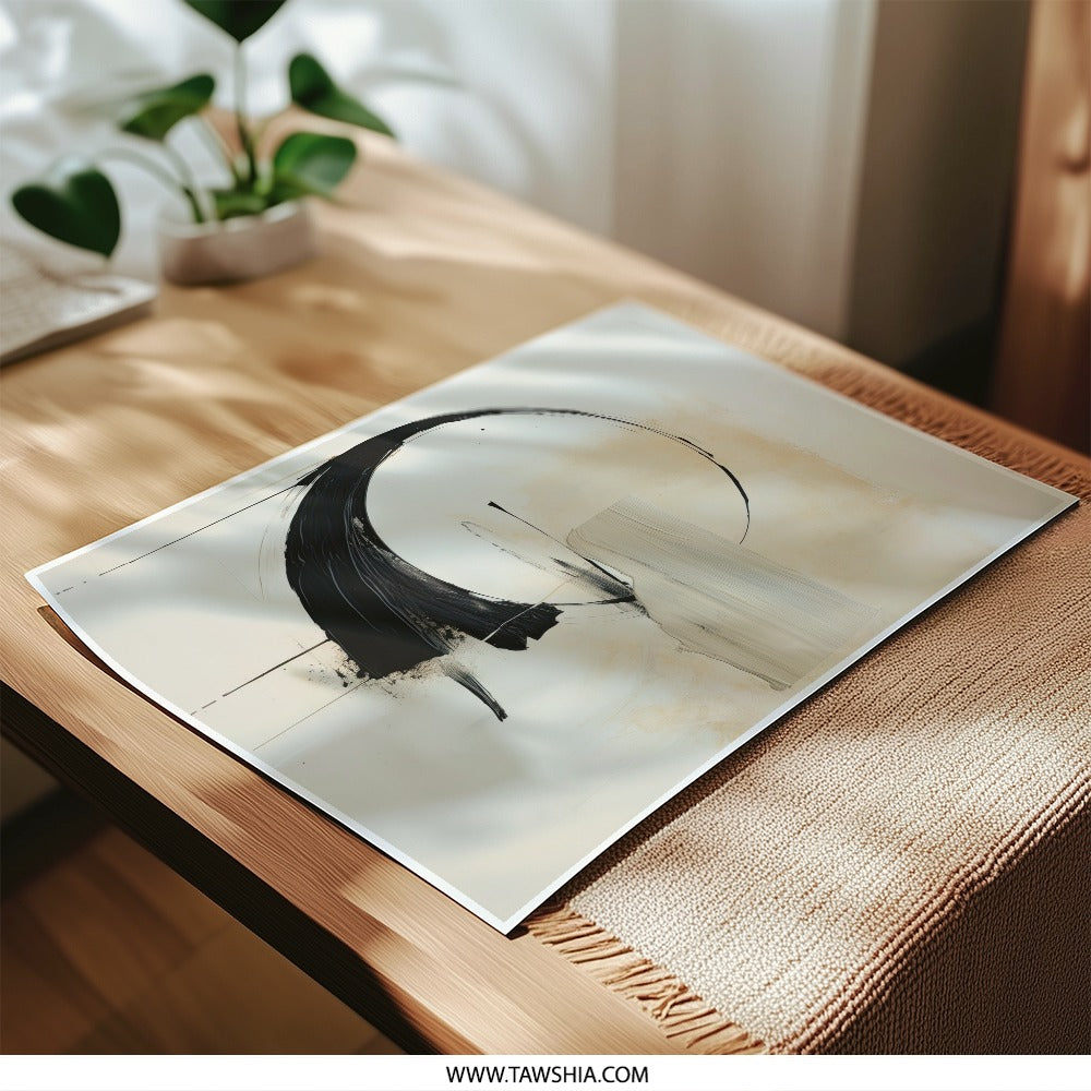 Abstract Photographic Print, Circle Art Print, Modern Art Photo, Minimalist Art, Home Decor, Wall Art, Fine Art Print - Tawshia