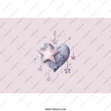Star Heart Tumbler, Pastel Goth Tumbler, Kawaii Tumbler, Cute Drinkware, Unique Gift Idea, Starry Heart Design Tumbler - Tawshia