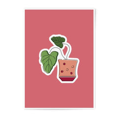 Cute Potted Plant Photographic Print, Minimalist Art Print, Modern Wall Decor, Home Decor, Botanical Print, Plant Lover Gift - Tawshia