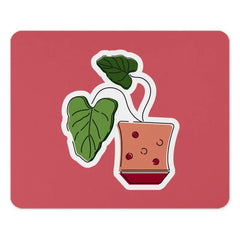 Potted Plant Mouse Pad, Cute Desk Accessory, Home Office Decor, Plant Lover Gift, Modern Mousepad, Office Gift Idea, Stylish Desk Mat - Tawshia