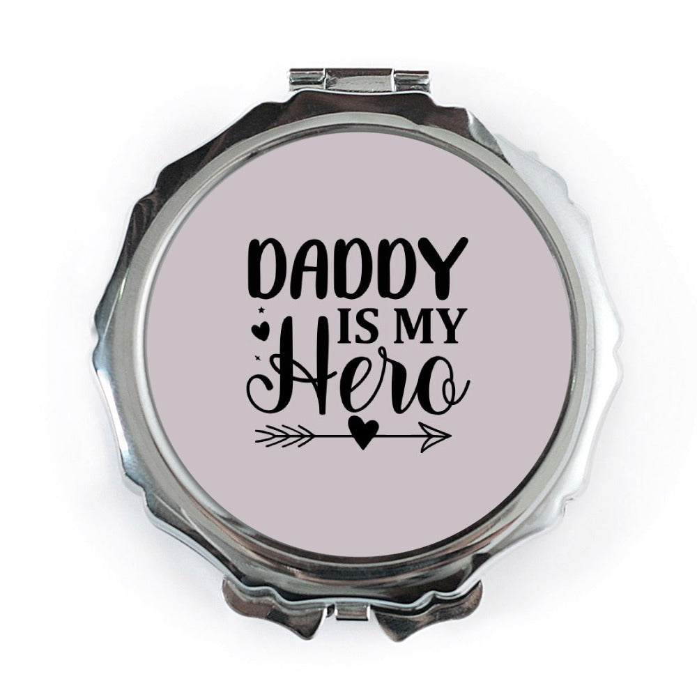 Daddy Is My Hero Pocket Mirror, Father's Day Gift, Cute Dad Present, Gifts for Dad, Birthday Gift for Dad, Pocket Mirror - Tawshia