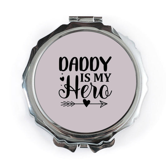 Daddy Is My Hero Pocket Mirror, Father's Day Gift, Cute Dad Present, Gifts for Dad, Birthday Gift for Dad, Pocket Mirror - Tawshia