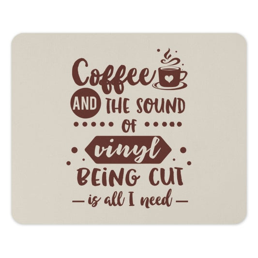 Coffee and Vinyl Mouse Pad, Music Lover Gift, Office Decor, Funny Desk Accessory, Coffee Lover Gift, Unique Mousepad Gift - Tawshia
