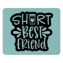 Short Best Friend Coffee Mouse Pad, Unique Friendship Gift, Gift for Best Friend, Computer Accessories, Cute Desk Decor, Mousepad - Tawshia