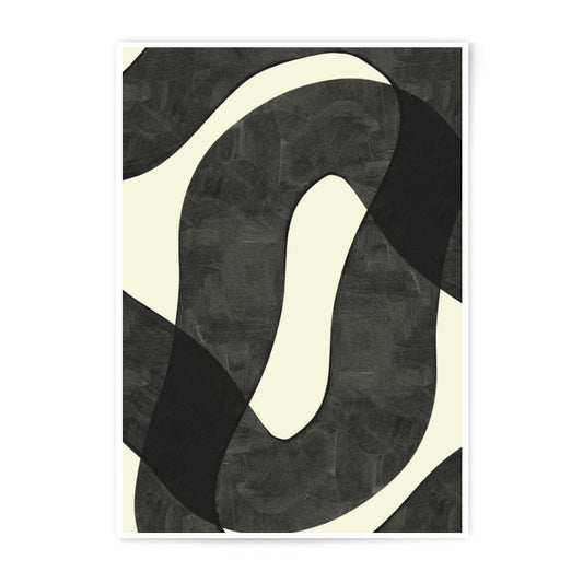 Abstract Art Photographic Print, Minimalist Wall Decor, Modern Art Print, Black and White Artwork, Geometric Shapes, Home Decor - Tawshia