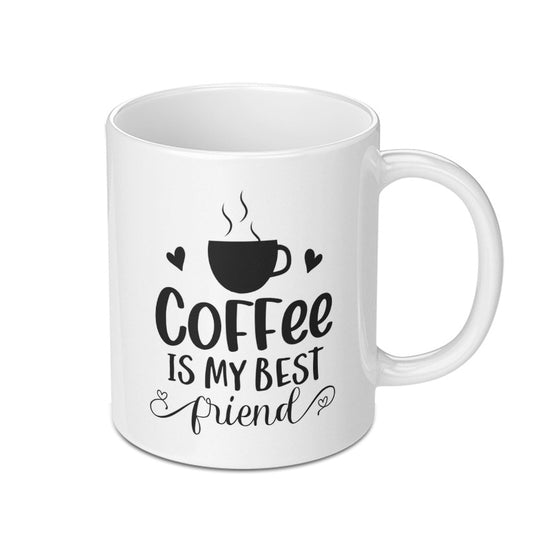 Coffee Mug, Coffee Is My Best Friend Mug, Funny Coffee Mug, Friendship Gift, Coffee Lover Gift, Gift for Friend, Coffee Mug Gift - Tawshia