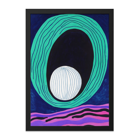 Abstract Wall Art, Modern Art Print, Colorful Home Decor, Unique Wall Hanging, Contemporary Art, Circle and Sphere Design - Tawshia