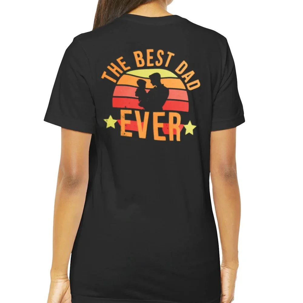 The Best Dad Ever Sunset Graphic Tee shirt product