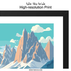 Dolomites Italy Wall Art, Mountain Landscape Print, Italian Alps Artwork, Travel Poster, Home Decor, Fine Art Print - Tawshia