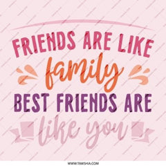 Friends Family Pinback Button, Best Friends Gift Button, Friendship Quote Button, Cute Pin Badge, Supportive Friend Button, Friends Forever - Tawshia