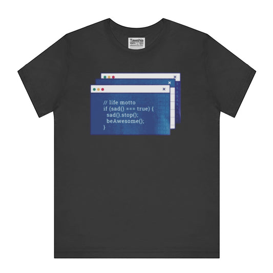 Life Motto Code Design Graphic Tee Shirt product type