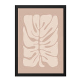 Monstera Leaf Wall Art, Minimalist Print, Botanical Wall Decor, Neutral Tone Art, Housewarming Gift, Tropical Leaf Art, Modern Art - Tawshia