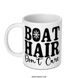 Boat Hair Don't Care Mug, Nautical Mug, Boating Gift, Funny Mug, Sailing Mug, Captain Mug, Beach Mug, Gift for Sailor, Ocean Lover Mug - Tawshia