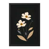 Minimalist Flower Wall Art, Floral Botanical Print, Modern Home Decor, Abstract Plant Art, Neutral Tones, Simple Flower Design - Tawshia
