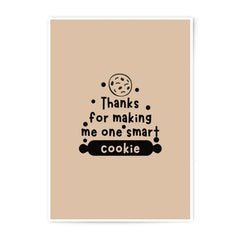 Smart Cookie Photographic Prints, Cute Wall Art, Kitchen Decor, Playful Prints, Funny Quote Print, Unique Gift Idea - Tawshia