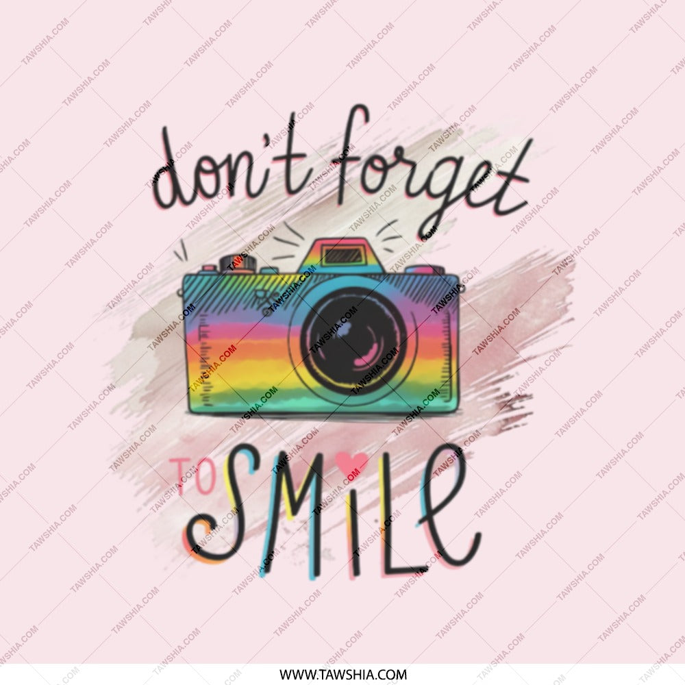 Smile Camera Mirror, Pocket Mirror for Women, Travel Mirror, Makeup Mirror, Photographer Gift, Cute Mirror, Inspirational Mirror - Tawshia