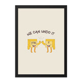 We Can Undo It Wall Art, Ctrl Z, Funny Computer Wall Art, Programmer Wall Decor, Nerd Wall Art, Techie Gift, Office Wall Art - Tawshia