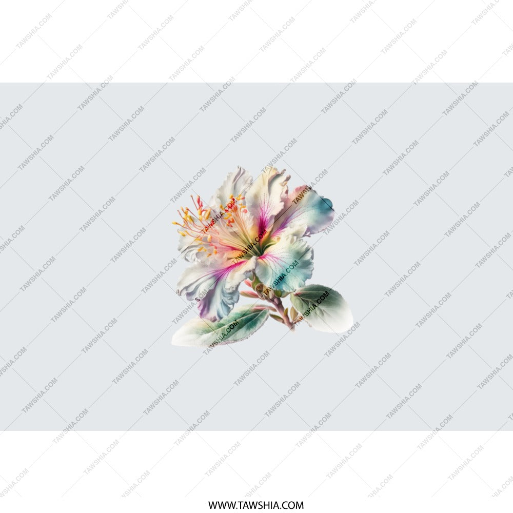 Floral Tumbler, Hibiscus Flower Tumbler, Aesthetic Tumbler, Pastel Colored Tumbler, Unique Tumbler, Gift for Her, Trendy Tumbler - Tawshia