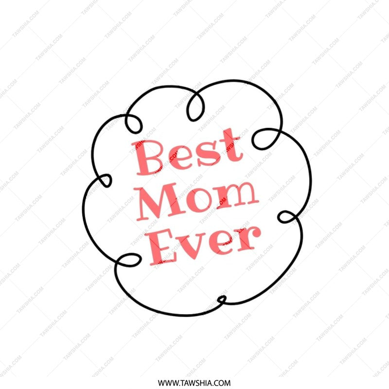 Best Mom Ever Pillow, Mother's Day Gift, Mom Birthday Gift, Decorative Throw Pillow, Gift for Her, Cute Pillow Design - Tawshia