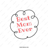 Best Mom Ever Pillow, Mother's Day Gift, Mom Birthday Gift, Decorative Throw Pillow, Gift for Her, Cute Pillow Design - Tawshia