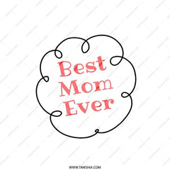 Best Mom Ever Pillow, Mother's Day Gift, Mom Birthday Gift, Decorative Throw Pillow, Gift for Her, Cute Pillow Design - Tawshia