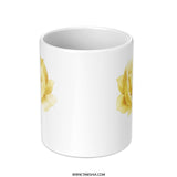 Prickly Pear Cactus Flower Mug, Floral Coffee Cup, Botanical Art Mug, Desert Flower Mug, Plant Lover Gift, Unique Mug, Gift for Her - Tawshia