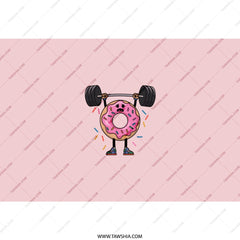 Funny Donut Gym Tumbler, Weightlifting Donut, Workout Lover Gift, Gym Gifts, Fitness Tumbler, Donut Lover Tumbler, Cute Tumbler, Gift - Tawshia