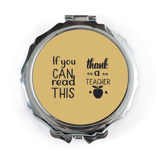 Thank You Teacher Pocket Mirror, Teacher Appreciation Gift, End of Year Gift, Pocket Mirror, Gift for Teacher, Student Teacher Gift - Tawshia