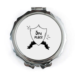3rd Place Pocket Mirror, Achievement Award Gift, Funny Third Prize Compact Mirror, Sports Competition Prize Keepsake, Gift For Runner Up - Tawshia