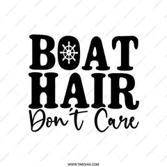 Boat Hair Don't Care Pillow, Nautical Pillow, Boating Lover Gift, Funny Boat Pillow, Lake House Decor, Dock Life Pillow, Captain Pillow - Tawshia