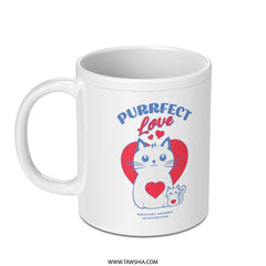 Purrfect Love Valentine's Cat Design Mug product