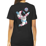Fun Astronaut Playing Volleyball Graphic T-Shirt product type