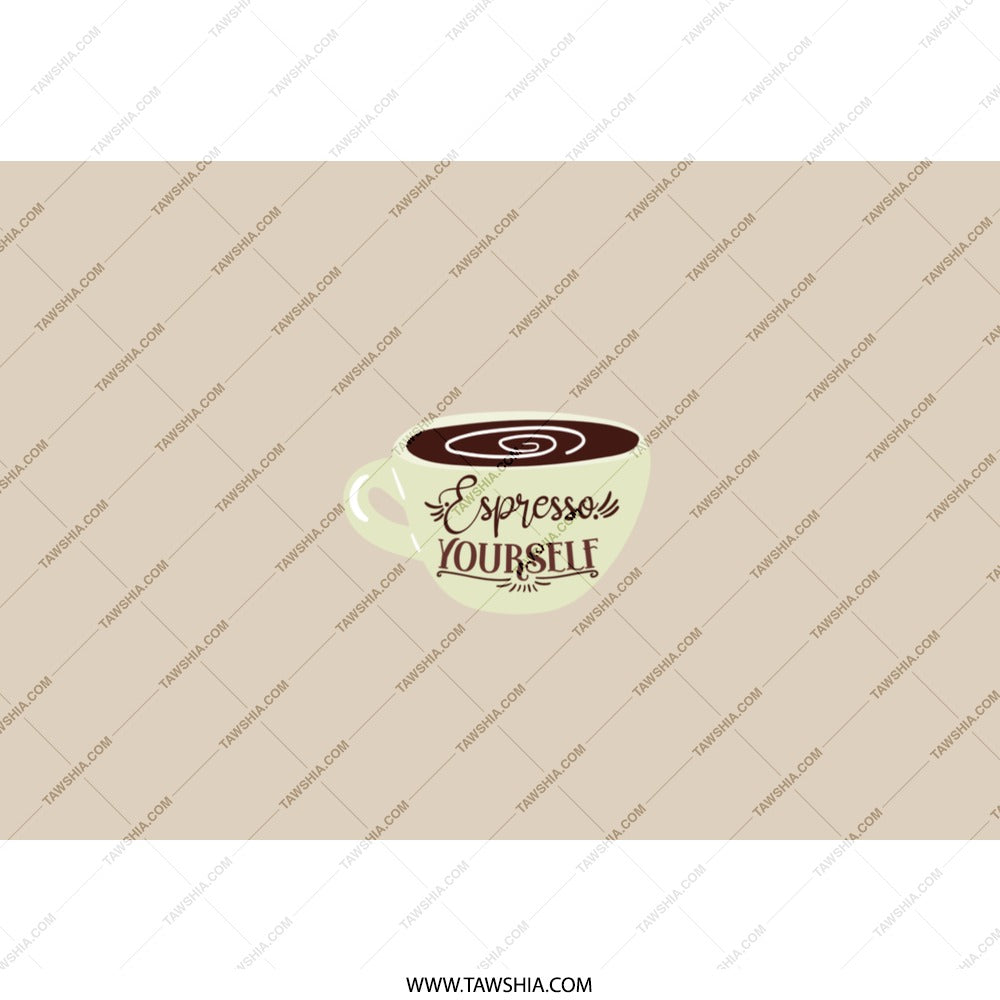 Espresso Yourself Tumbler, Coffee Lover Gift, Funny Coffee Cup, Coffee Pun Gift, Tumbler with Straw, Unique Drinkware - Tawshia