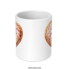 Gingerbread Heart Mug, Holiday Mug, Christmas Mug, Festive Mug, Baking Mug, Sweet Treat Mug, Winter Mug, Kitchen Mug - Tawshia