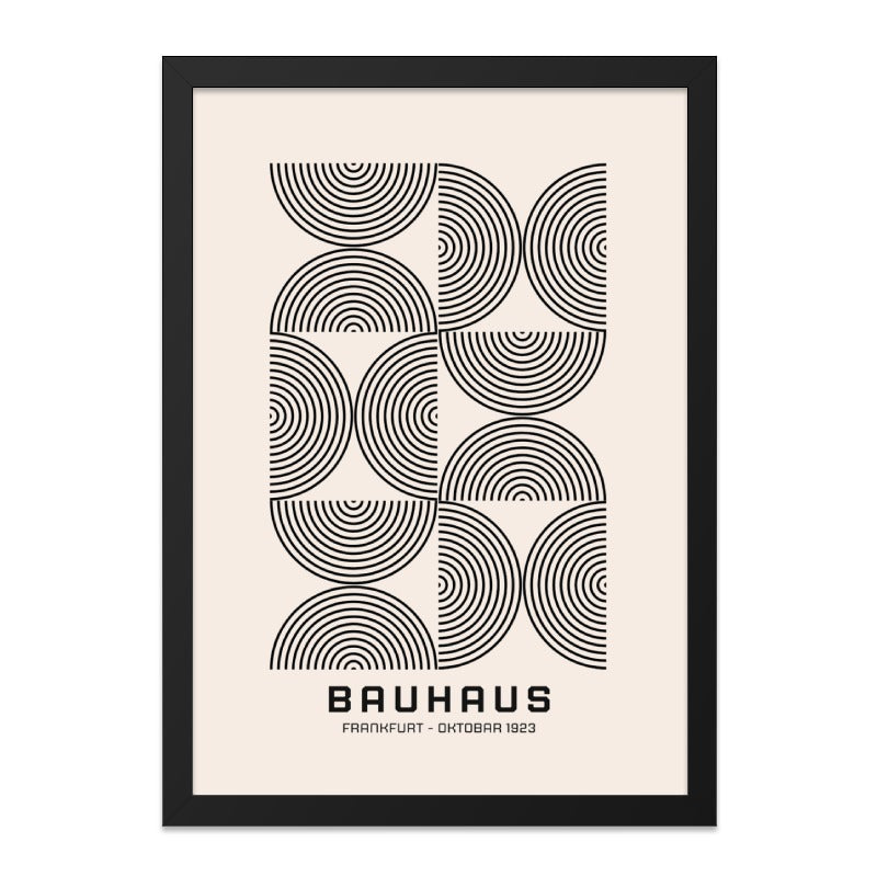 Bauhaus Wall Art, Geometric Print, Modern Wall Decor, Abstract Art Print, 1923 Poster, Minimalist Artwork, Home Decor, Living Room Art - Tawshia